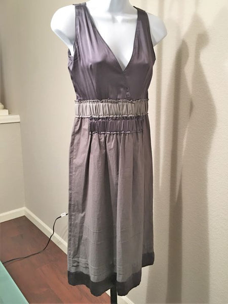 Dorothee Schumacher SMALL Vintage Purple Silk Trim Dress