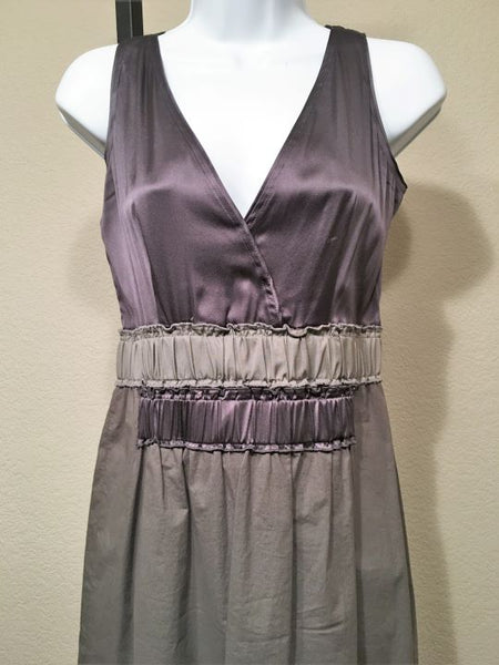 Dorothee Schumacher SMALL Vintage Purple Silk Trim Dress