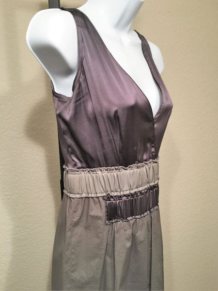 Dorothee Schumacher SMALL Vintage Purple Silk Trim Dress