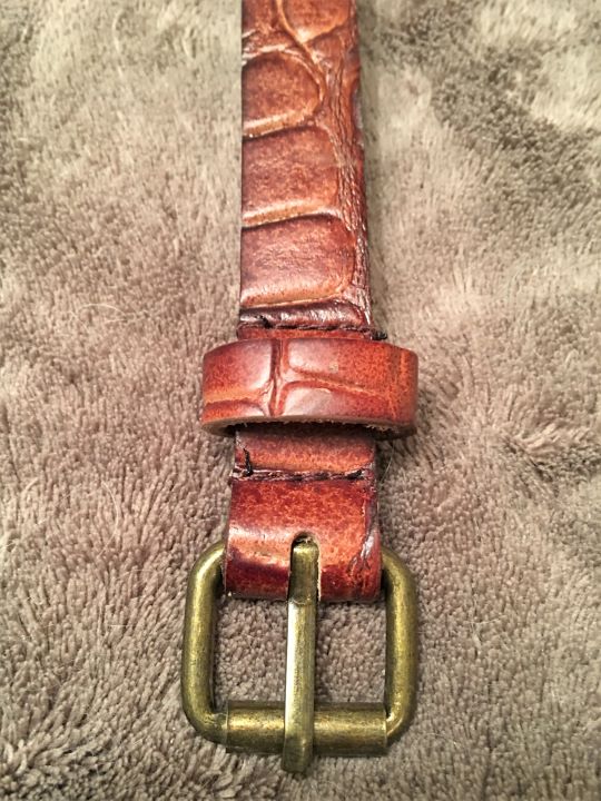 Scotch and Soda LARGE Rust Alligator Print Belt