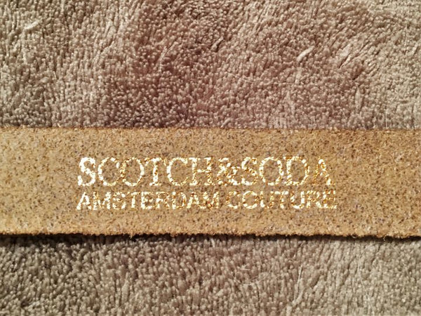 Scotch and Soda LARGE Rust Alligator Print Belt