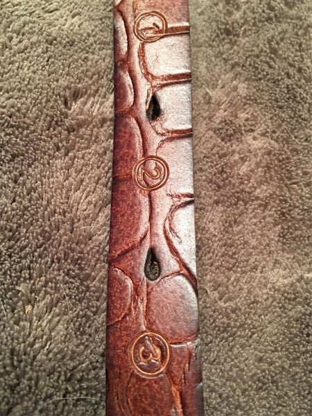 Scotch and Soda LARGE Rust Alligator Print Belt