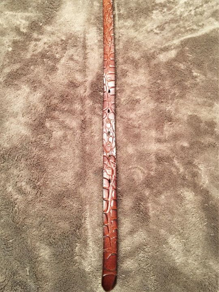 Scotch and Soda LARGE Rust Alligator Print Belt