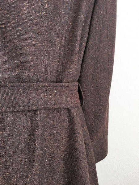 St. John Collection Size 8 Brown Tweed Coat - $1,200 RETAIL