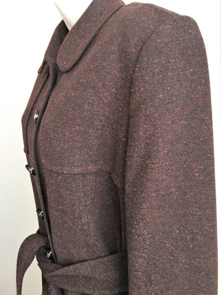 St. John Collection Size 8 Brown Tweed Coat - $1,200 RETAIL