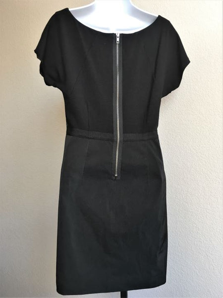 Theory Size 10 Black Two Tone Dress