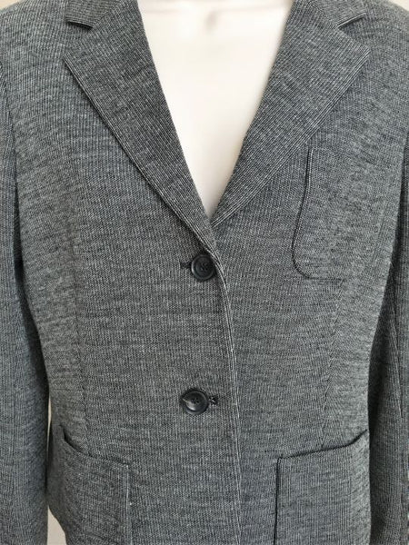Theory Size 12 Nillian Gray Two-Button Blazer