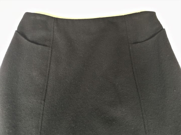 Tocca Size 8 Black Wool Pencil Skirt