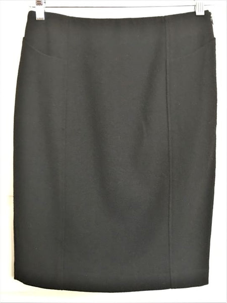 Tocca Size 8 Black Wool Pencil Skirt