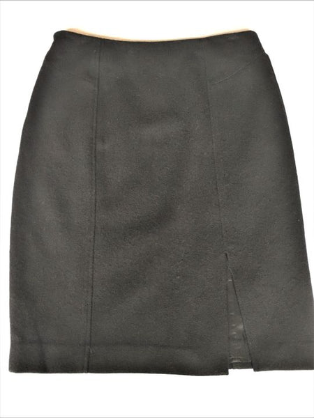 Tocca Size 8 Black Wool Pencil Skirt