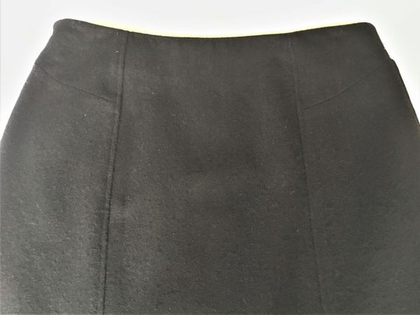 Tocca Size 8 Black Wool Pencil Skirt