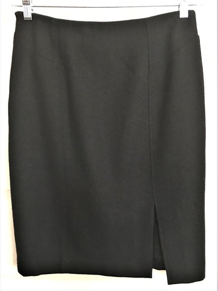 Tocca Size 8 Black Wool Pencil Skirt