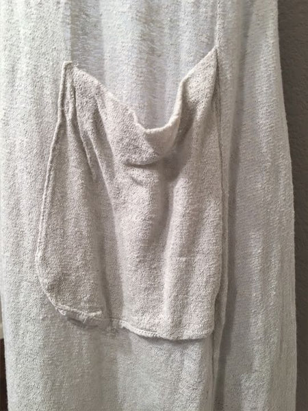 Transit Par Such SMALL Gray Gauze Linen Blend Dress - CLEARANCE