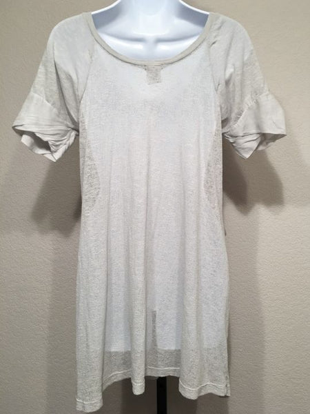 Transit Par Such SMALL Gray Gauze Linen Blend Dress