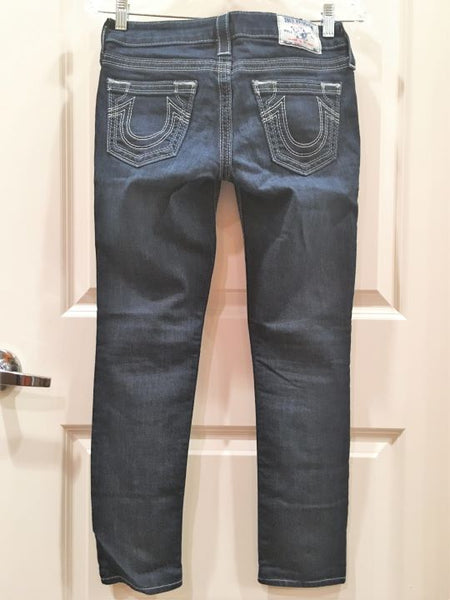 True Religion Size 2 Dark Blue Skinny Jeans