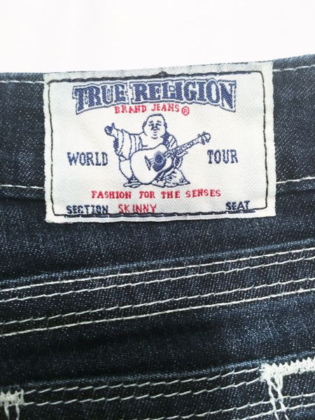 True Religion Size 2 Dark Blue Skinny Jeans