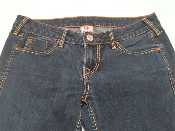 True Religion Size 8 Dark Blue Skinny Jeans