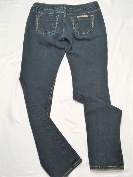 True Religion Size 8 Dark Blue Skinny Jeans