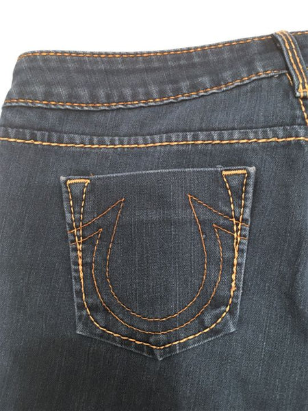 True Religion Size 8 Dark Blue Skinny Jeans