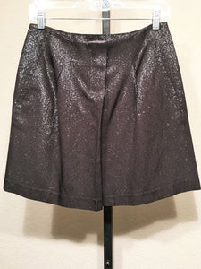 VINCE Size 2 Black Metallic Mini Skirt