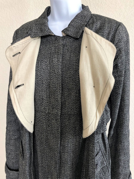 Nicholas Kirkwood SMALL Vintage Tweed Trench Coat - $1,200 RETAIL