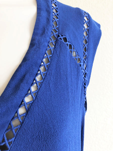 Rebecca Taylor Size 8 Blue Top - CLEARANCE