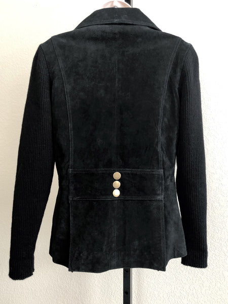 Lipsy Size Small Black Suede Jacket