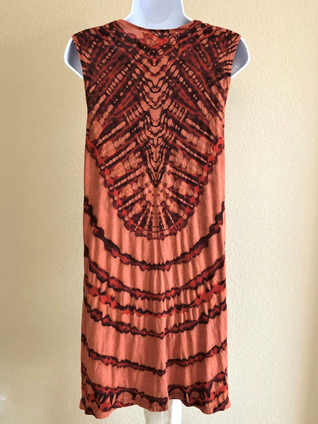 Raquel Allegra SMALL Orange Tie Dye Dress