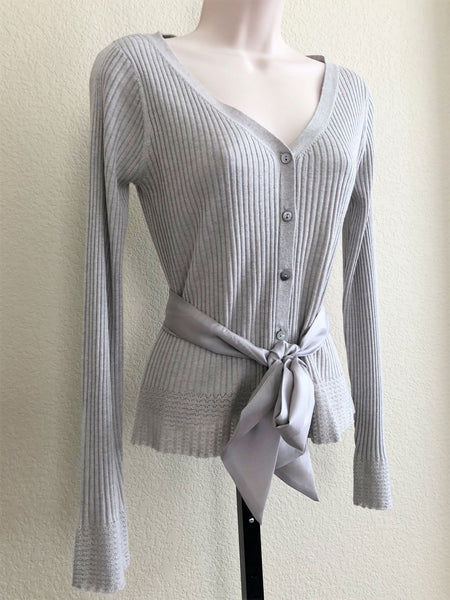 Sundance XS Light Gray Silk Wool Cashmere Sweater