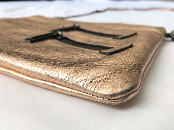 Rebecca Minkoff Rose Gold Metallic Cross Body