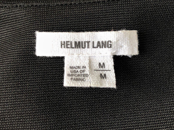 Helmut Lang MEDIUM Black Zip Front Blazer