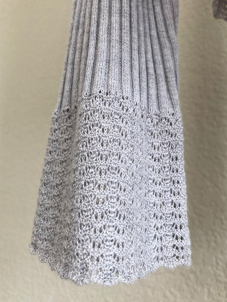 Sundance XS Light Gray Silk Wool Cashmere Sweater - NWOT