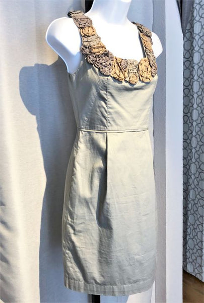 Yoana Baraschi Anthropologie Size 0 In the Wings Gray Dress