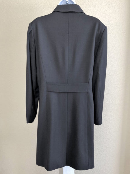 Halston Size MEDIUM Gray Wool Coat - CLEARANCE