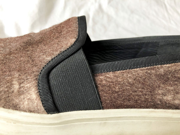 VINCE Size 9 Brown Calf Hair Slip-ons