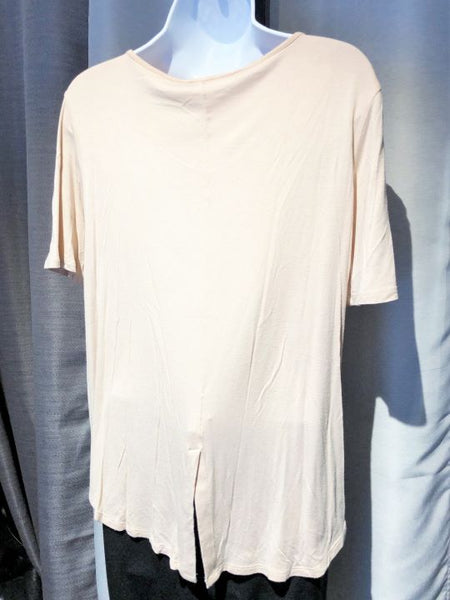 Reiss LARGE Blush Short Sleeve Top