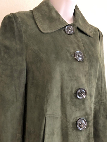 Saguaro Size XS Green Suede Jacket - CLEARANCE