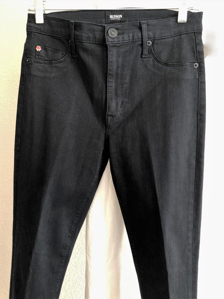 Hudson Size 6 Barbara Black Skinny Jeans