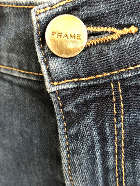 FRAME Size 8 Le Skinny Blue Jeans