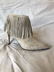 Sam Edelman Size 6 Kandice Gray Fringe Bootie