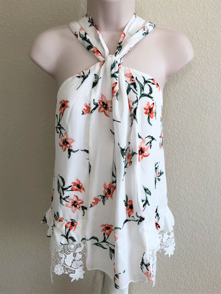 Joie NEW SMALL Segalle Floral Halter Top