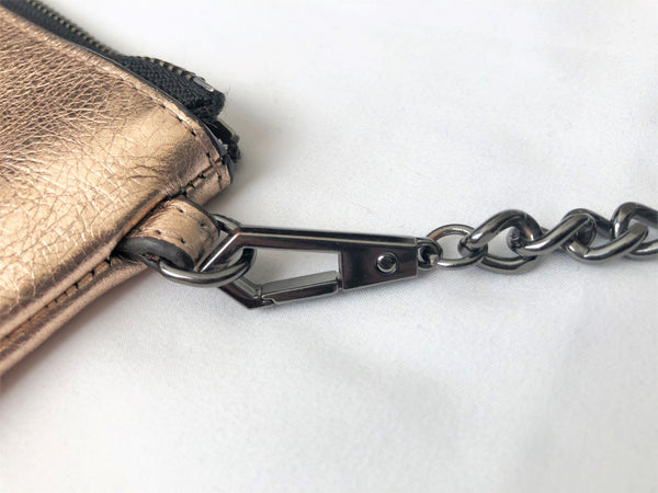 Rebecca Minkoff Rose Gold Metallic Cross Body