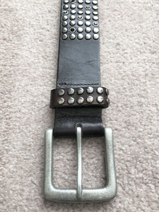 Joe's Jeans XS Black Leather Studded Belt