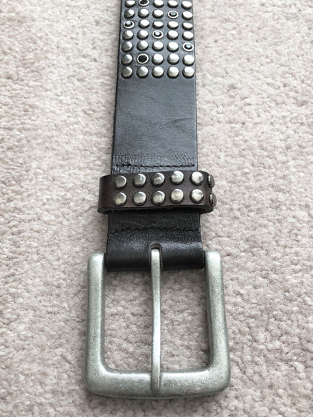 Joe's Jeans XS Black Leather Studded Belt - CLEARANCE