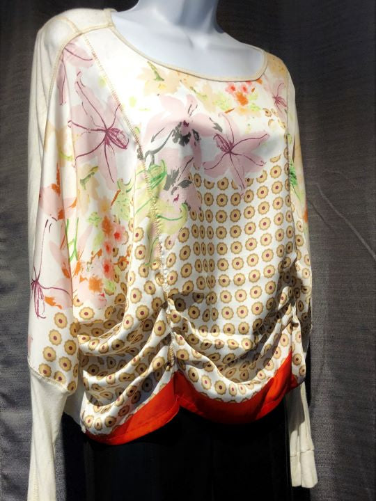 Tiny Anthropologie SMALL Silky Floral Top - CLEARANCE
