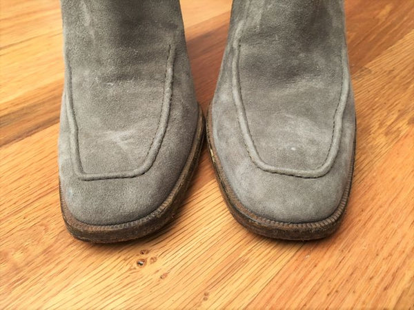 TOD'S Size 6.5 Olive Gray Suede Boots - $695 RETAIL