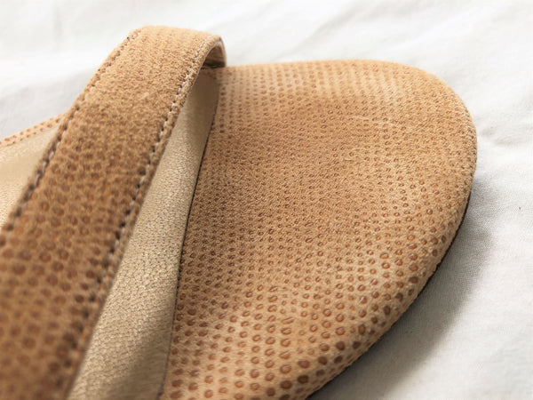 Stuart Weitzman Size 9.5 Nude Leather Strappy Sandals - CLEARANCE