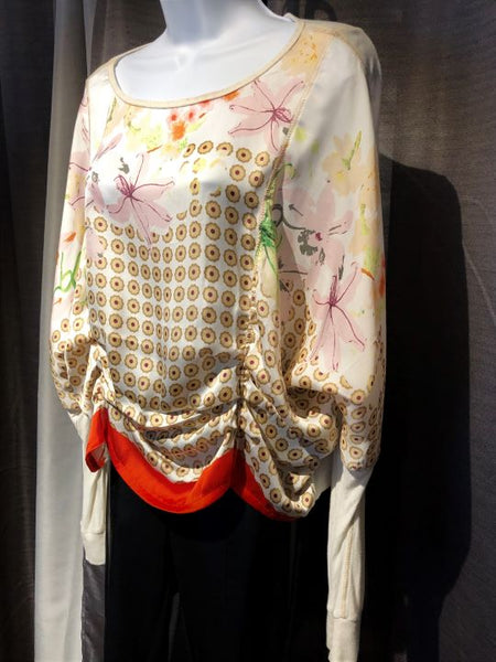 Tiny Anthropologie SMALL Silky Floral Top - CLEARANCE
