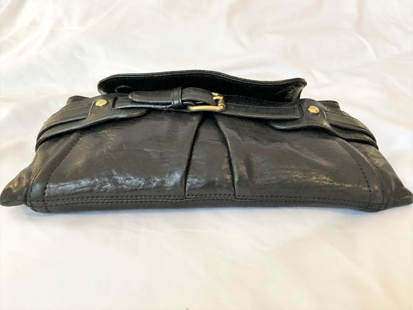 Kooba Black Leather Clutch Bag