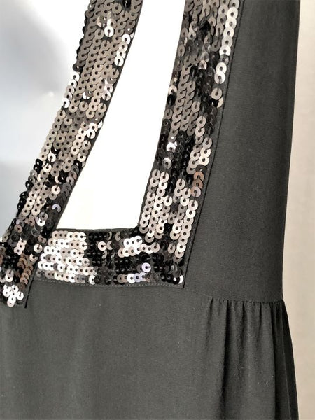 See by Chloe Size 6 Black Silk Sequin Dress - $500 RETAIL